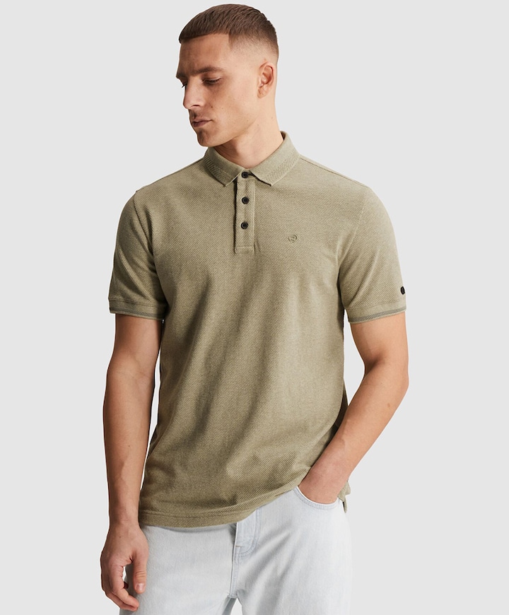 Heren polo groen