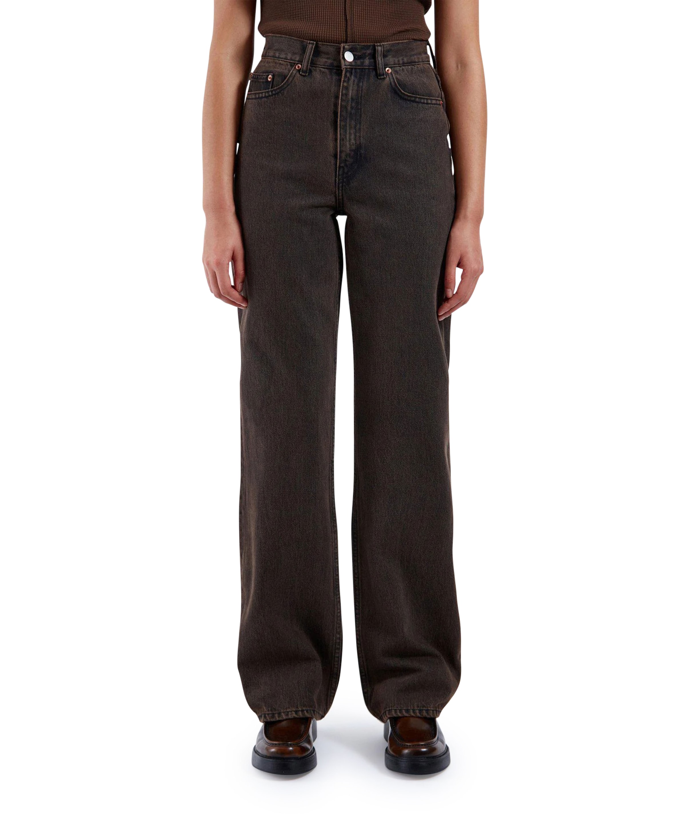 Echo dames jeans bruin