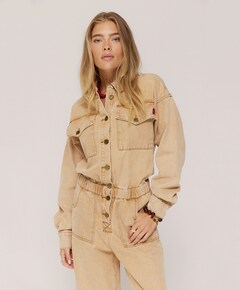 JACKY-JS dames jumpsuit beige