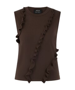 Dames top bruin