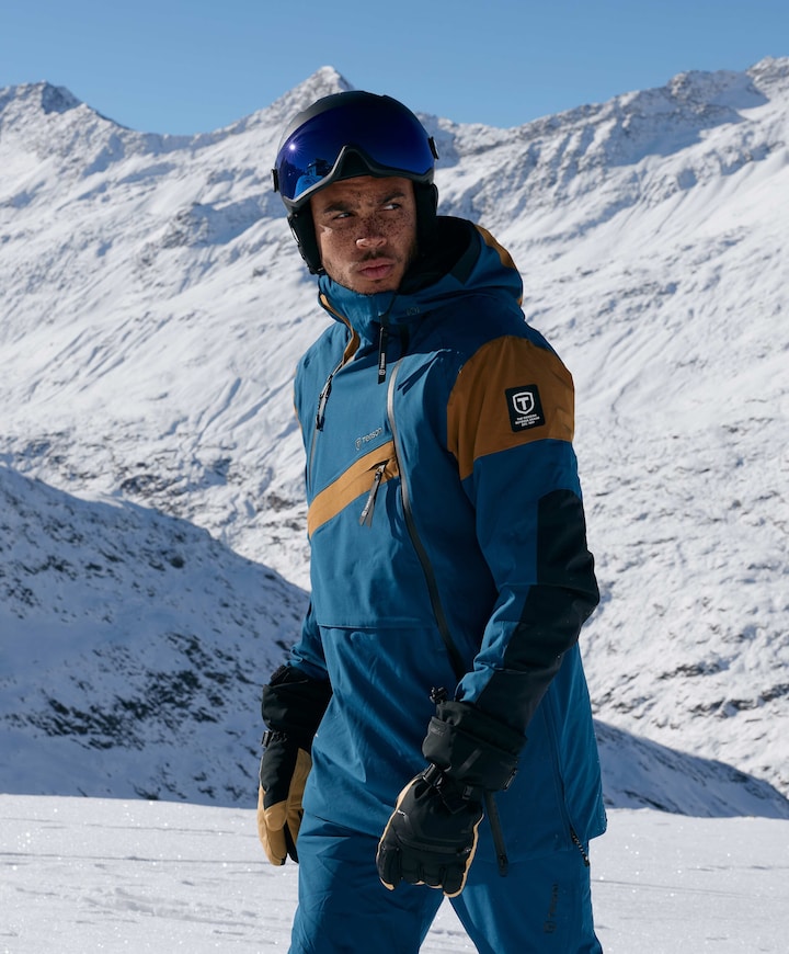 Heren ski-jas blauw
