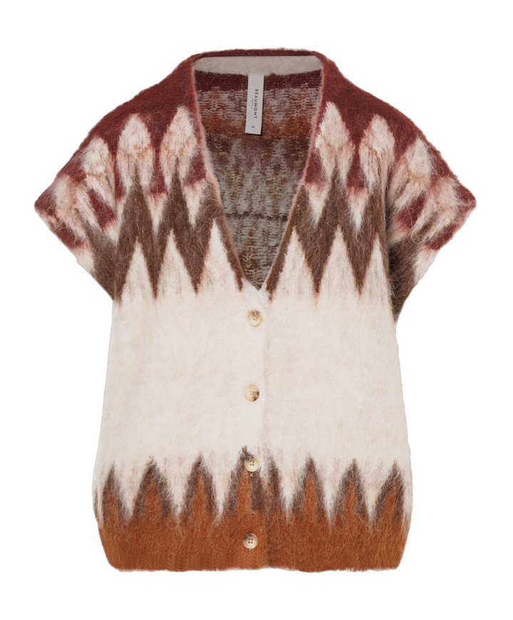 Dames vest beige