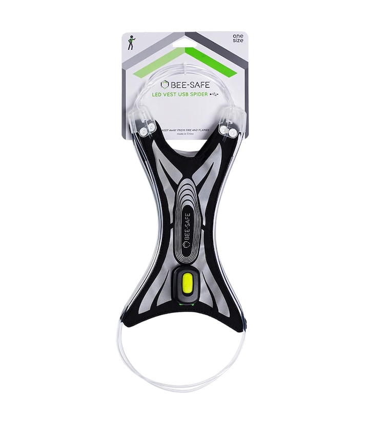 Led vest USB spider zwart