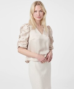 Dames blouse beige