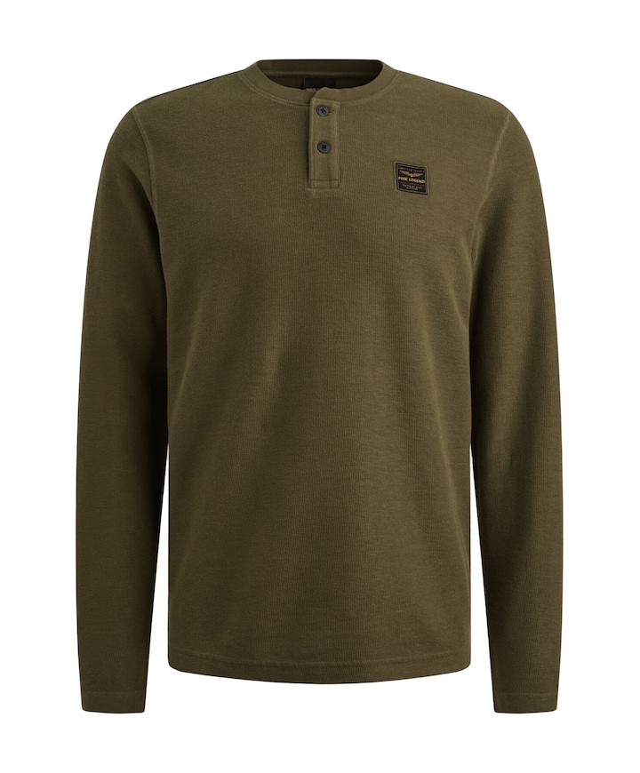 Heren longsleeve groen