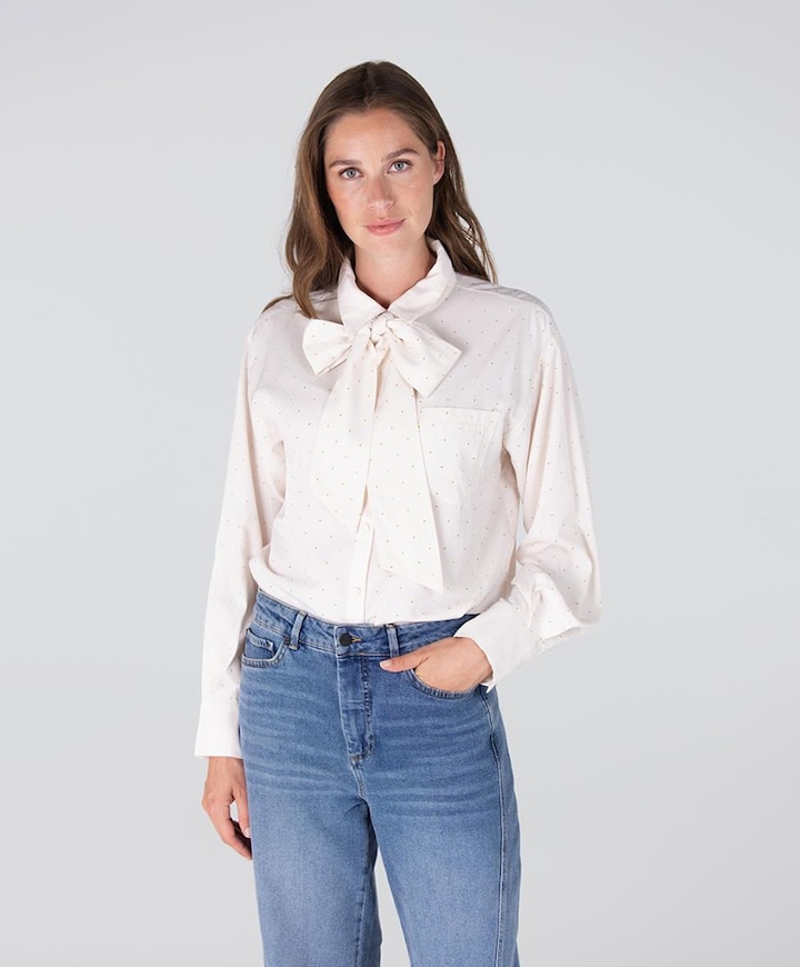Dames blouse ecru