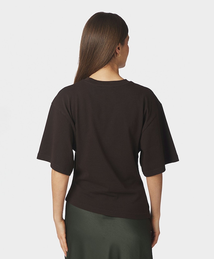 Dames T-shirt bruin