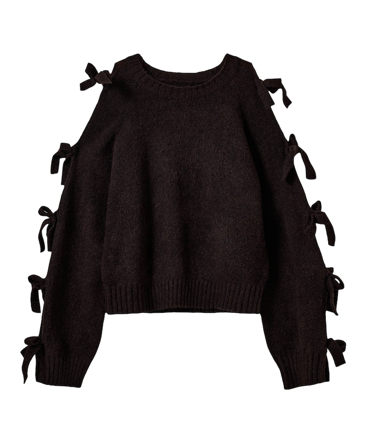 Meisjes blouse korte mouw bruin