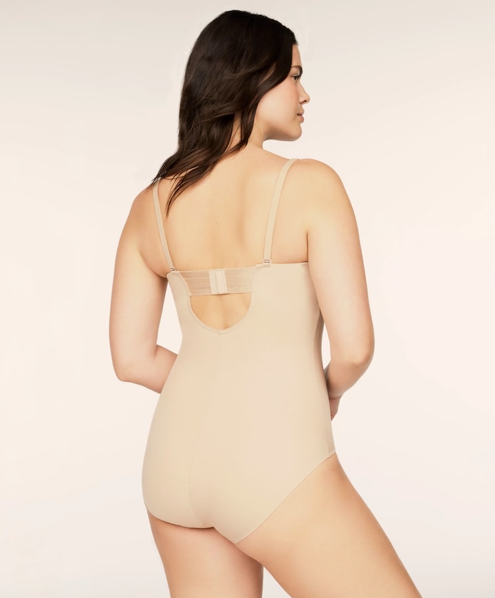 Dames shapewear body beige