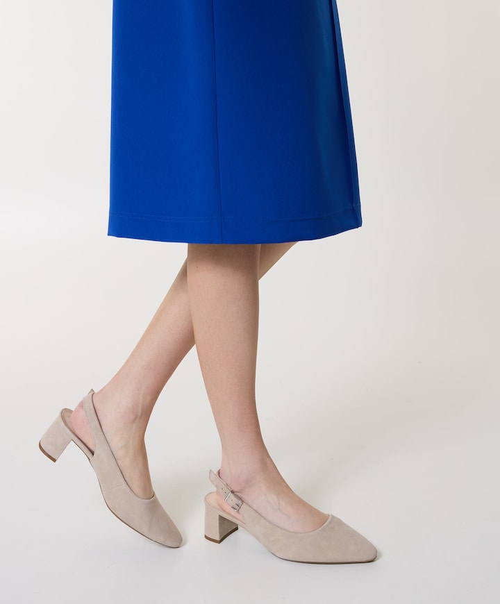 dames slingbacks beige