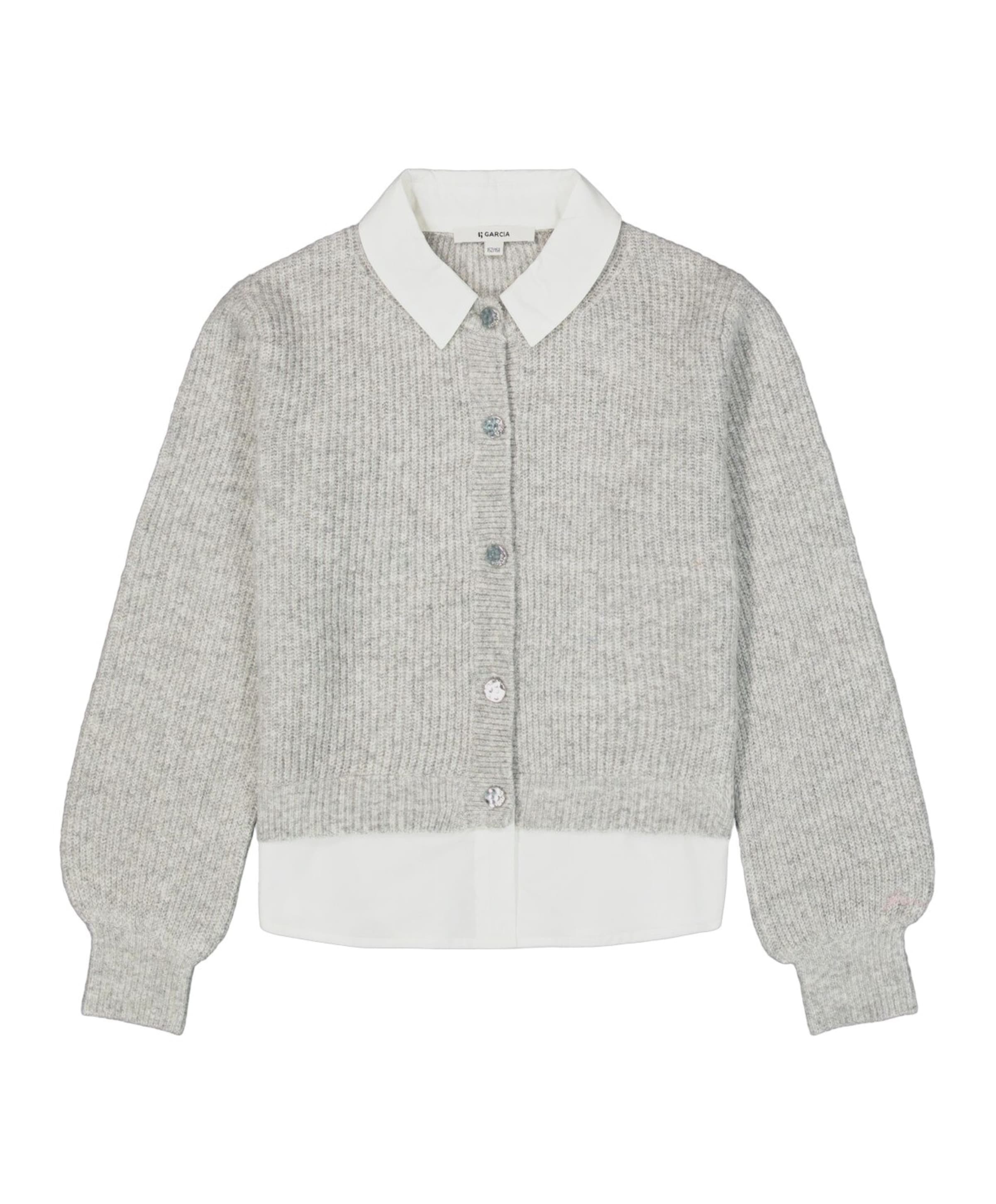 Meisjes vest grijs