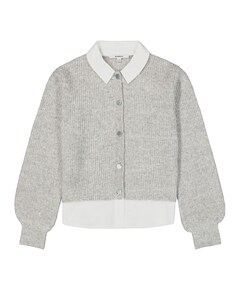 Meisjes vest grijs