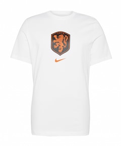 Voetbalshirt KNVB Crest Tee WK 2026 Nederland wit