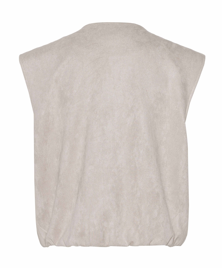 Dames gilet beige