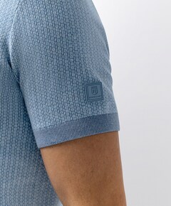 Heren polo blauw