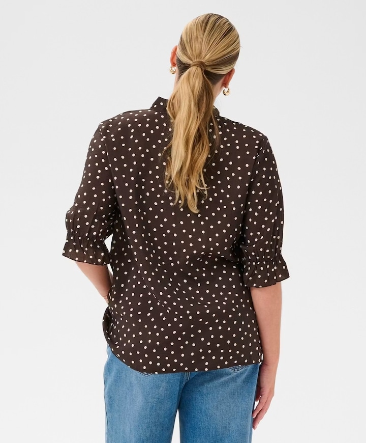 Dames blouse bruin