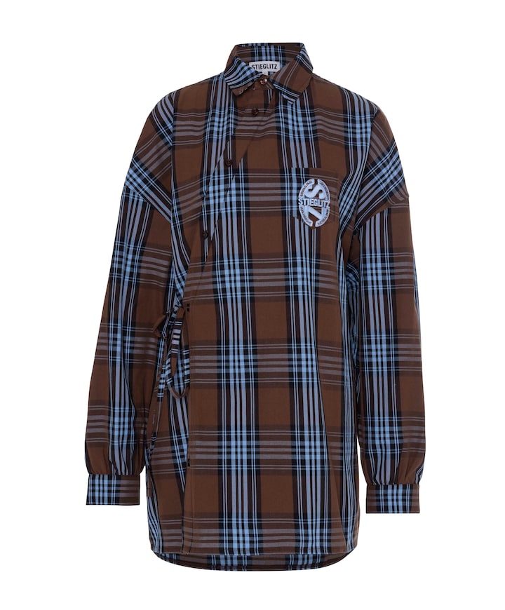 Dames blouse bruin