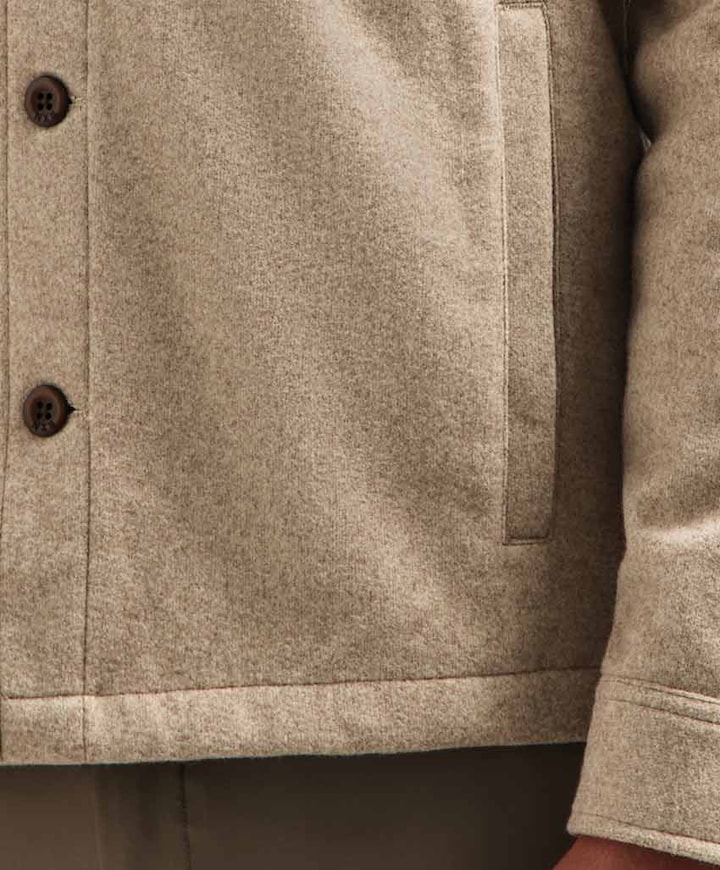 Overhemd lange mouw beige