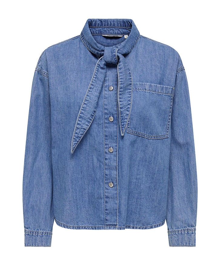 Dames blouse blauw