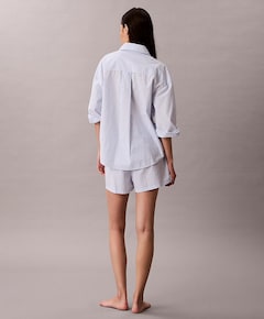 Dames pyjamashort blauw