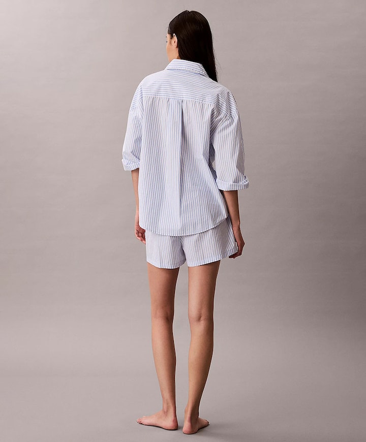 Dames pyjamashort blauw