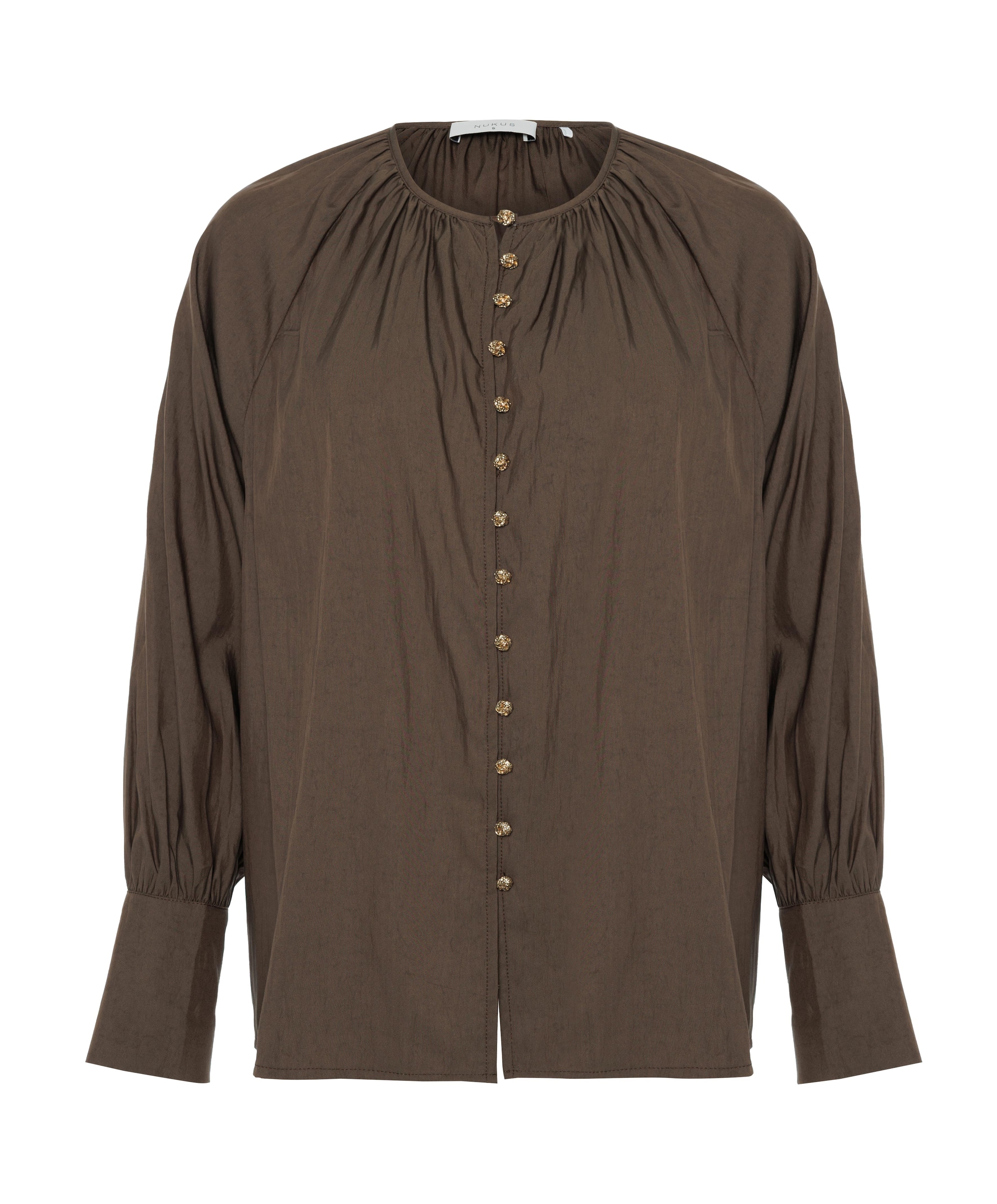 Dames blouse bruin