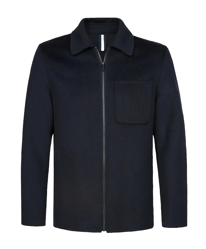 Heren overshirt blauw