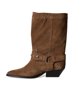 Rustic dames enkellaarzen bruin