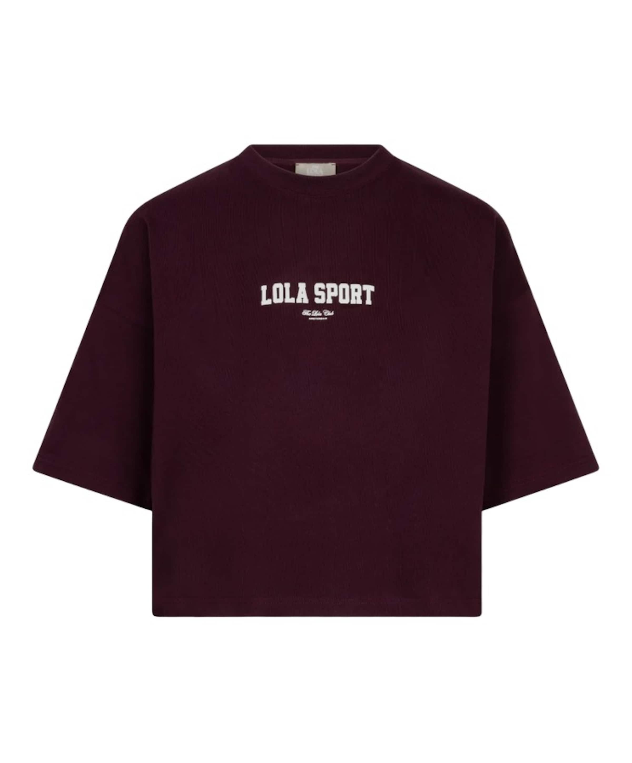 Dames t-shirt bordeaux