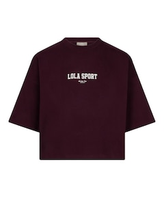Dames t-shirt bordeaux