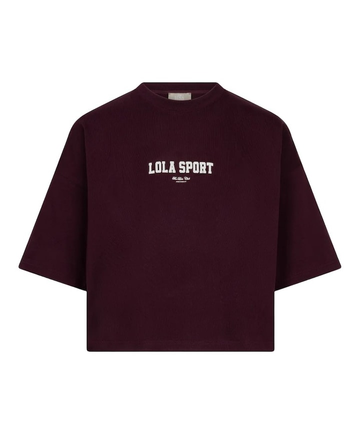 Dames t-shirt bordeaux