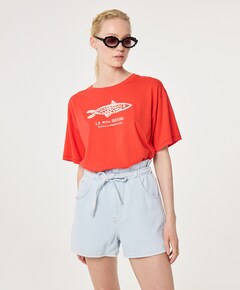 Dames T-shirt oranje