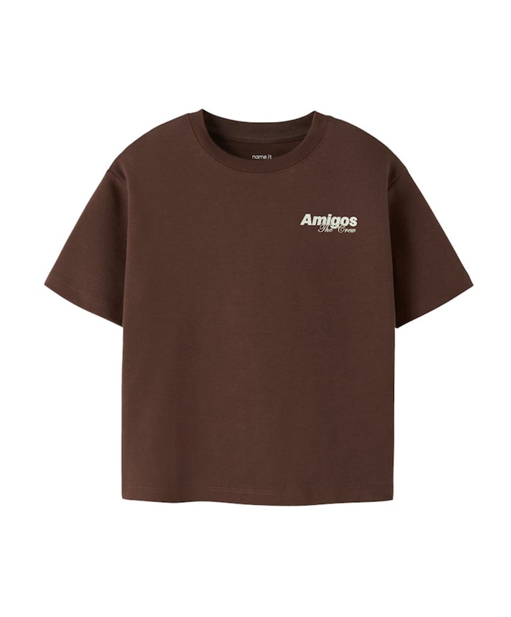 Jongens T-shirt bruin