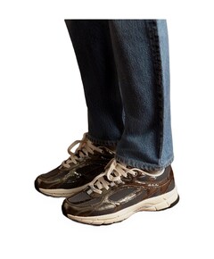 The Re-Run Cracked dames sneakers groen