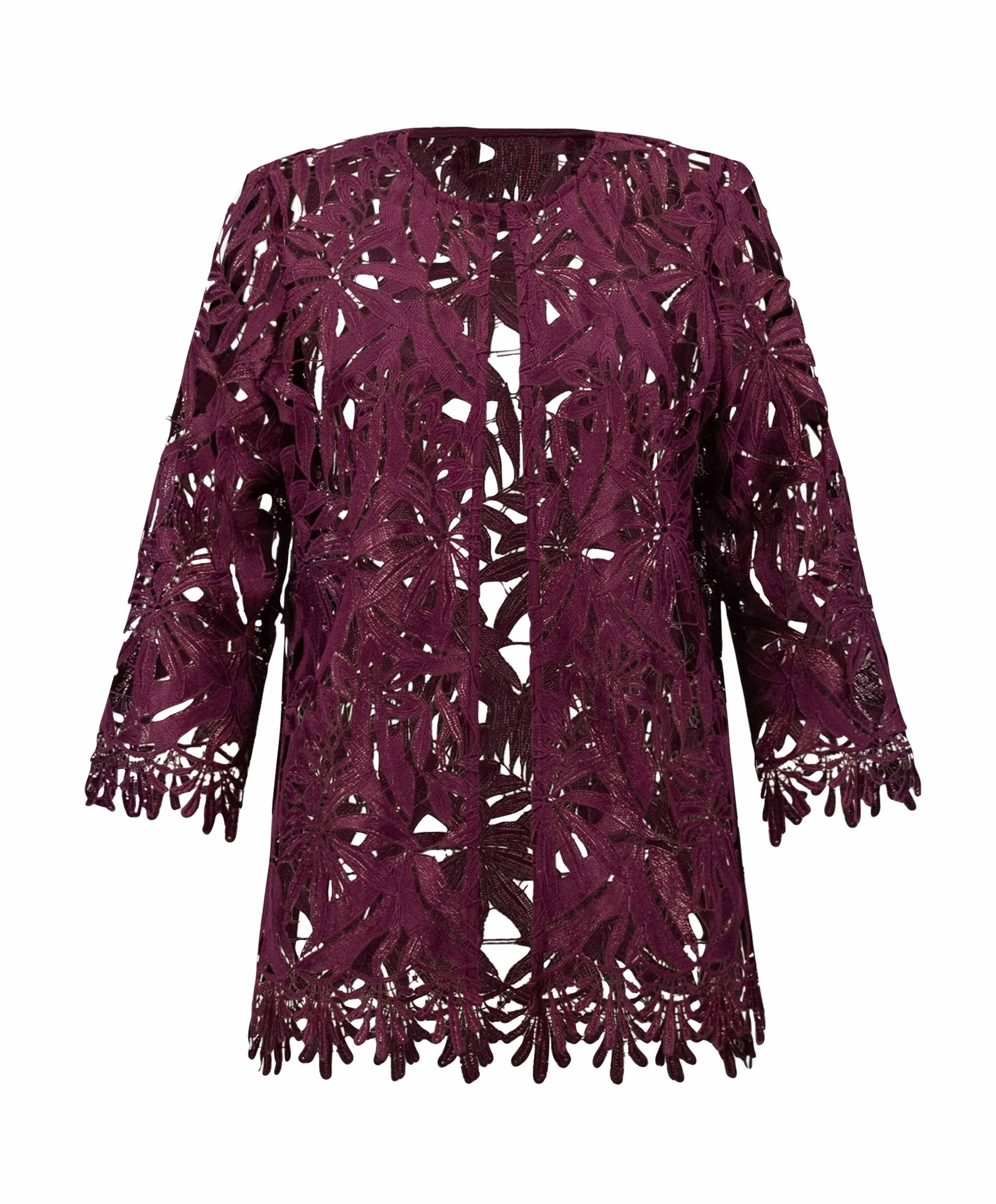 Dames vest bordeaux