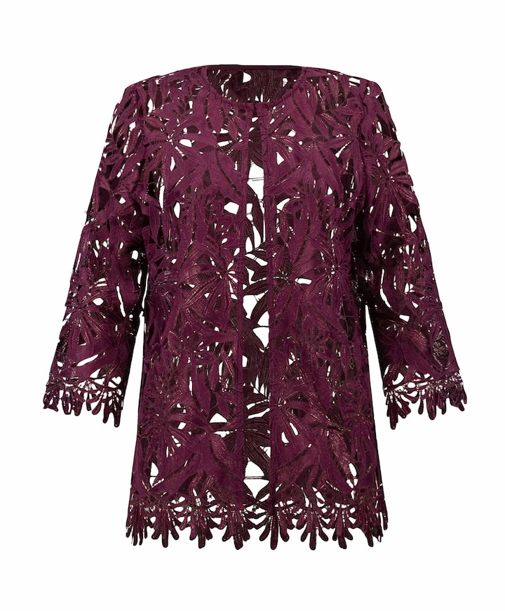 Dames vest bordeaux