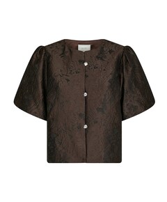 Dames blouse bruin