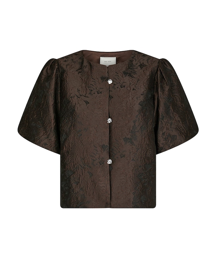 Dames blouse bruin