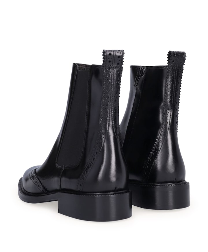 Boots dames enkellaarzen zwart