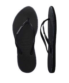 HAV. SLIM POINT dames slippers zwart