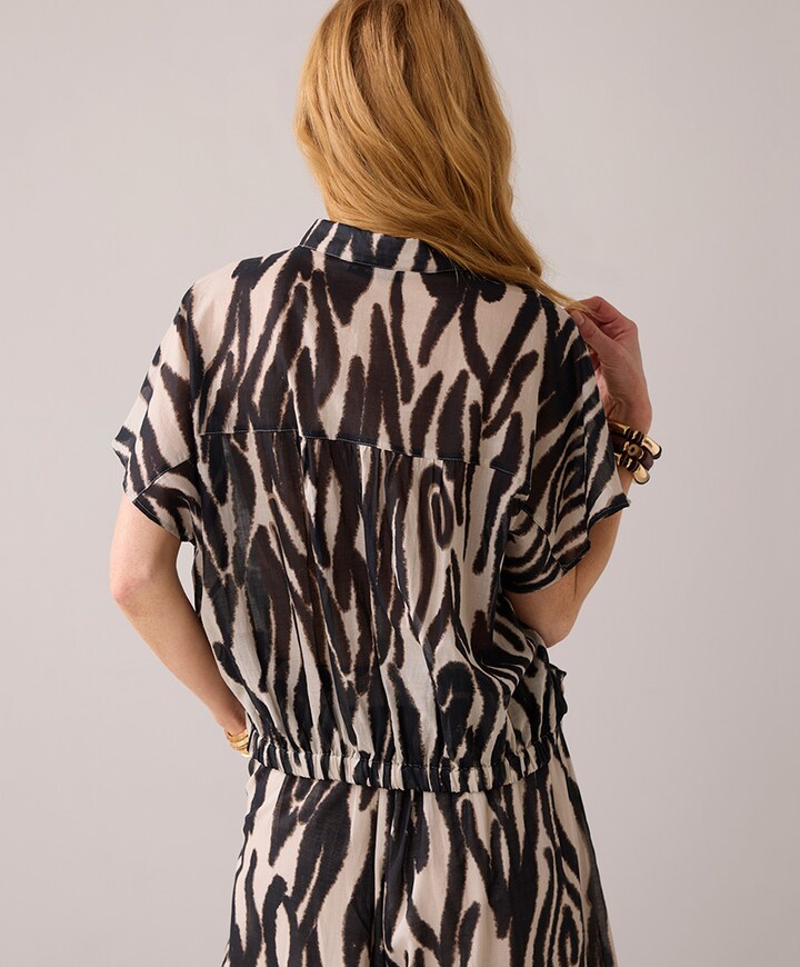 Blouse zwart