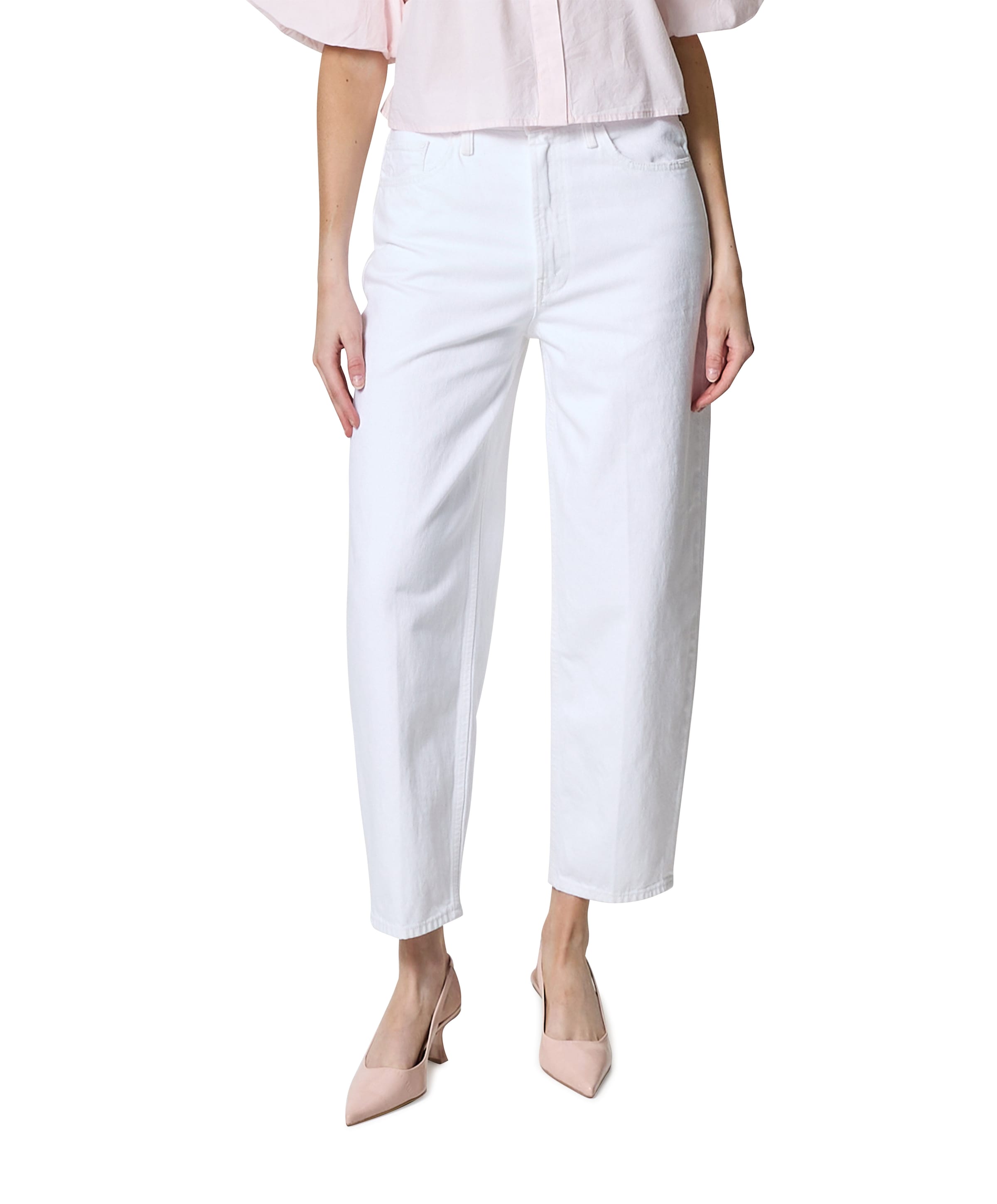 The Rabbit Hole Ankle dames jeans wit