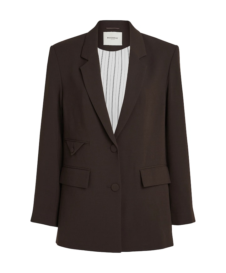 Dames blazer bruin
