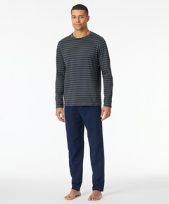 Heren pyjamaset grijs