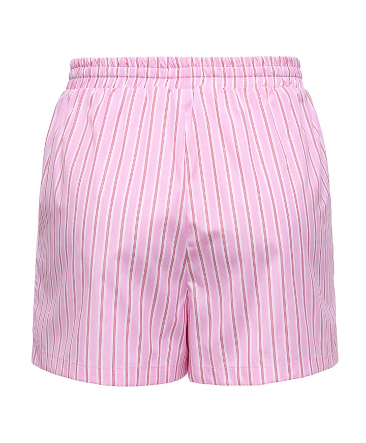 ONLLORIS STRIPED WVN dames korte broek roze