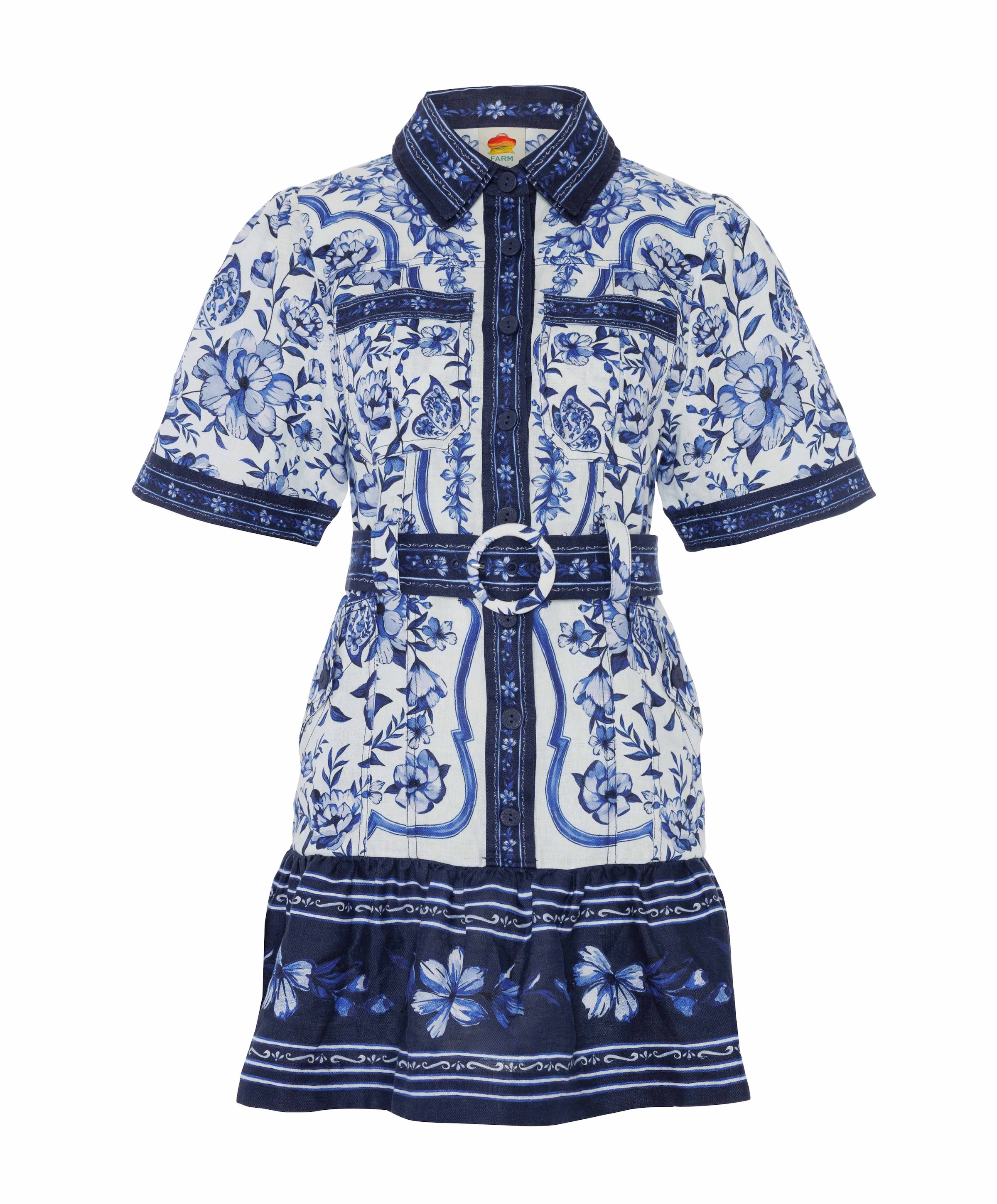 Dames jurk blauw
