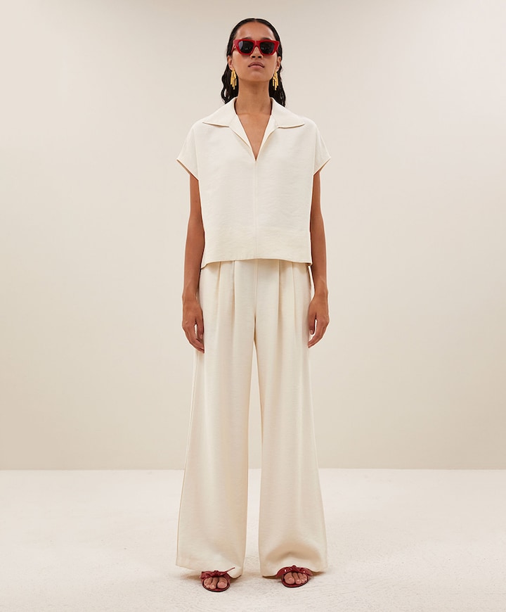 Dames blouse ecru