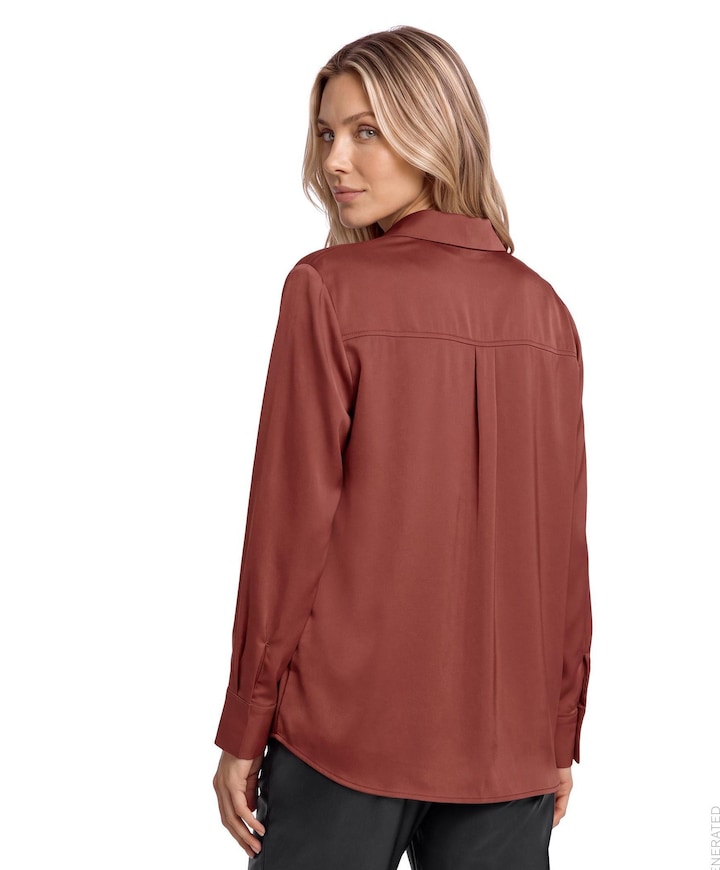 Dames blouse bordeaux