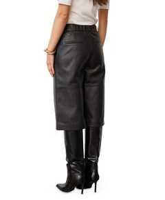 PhoebeCC Long Leather dames bermuda zwart