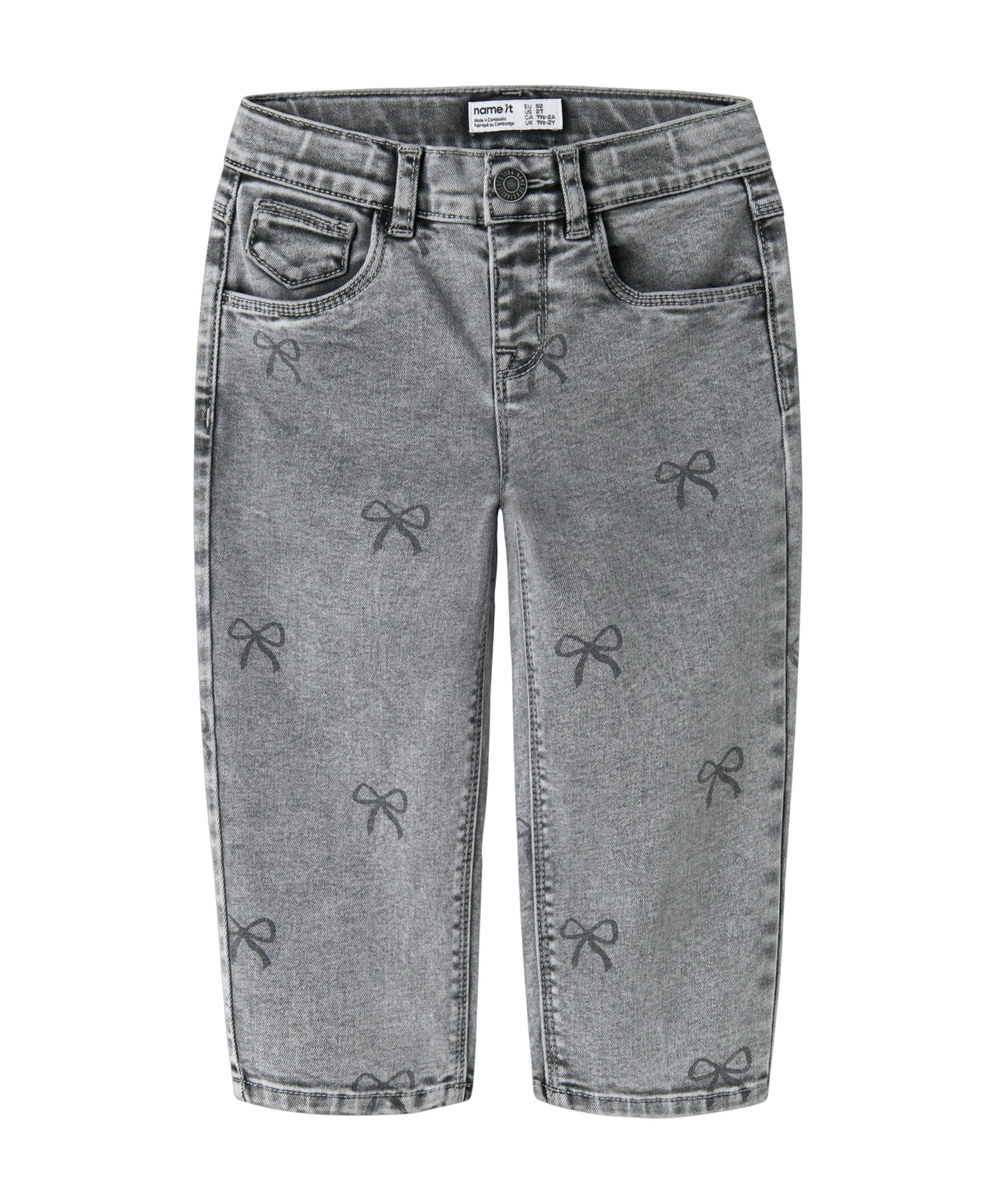 NMFBELLA MOM SHAPED JEANS 3555-ON F meisjes jeans grijs